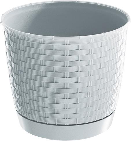 G. Wurm Blumentopf aus Kunststoff weiss (B/H/T) 14x13x14cm 1,20L (14 cm)