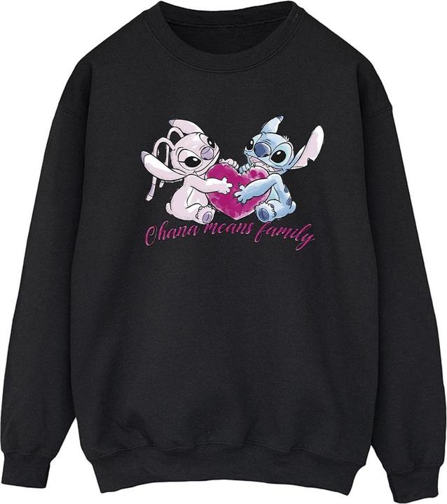 Immagine prodotto Disney Lilo And Stitch Ohana Heart With Angel Felpa Donna (XXL)