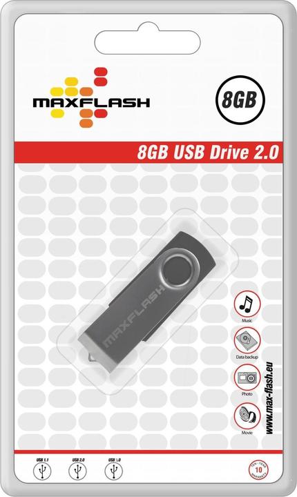 Image du produit MaxFlash Clé USB standard 8GB (8 Go, USB-A, USB 2.0)