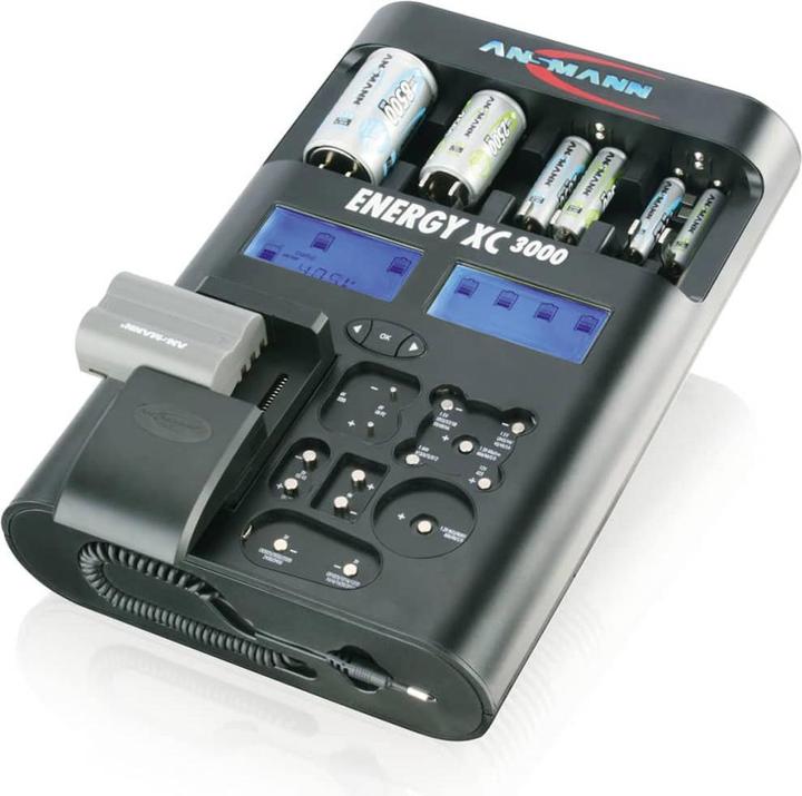 Actual product image Ansmann Energy XC3000 High-Tech Universal Charger (1 pcs., 9V Block, C, D, Chargers without battery)