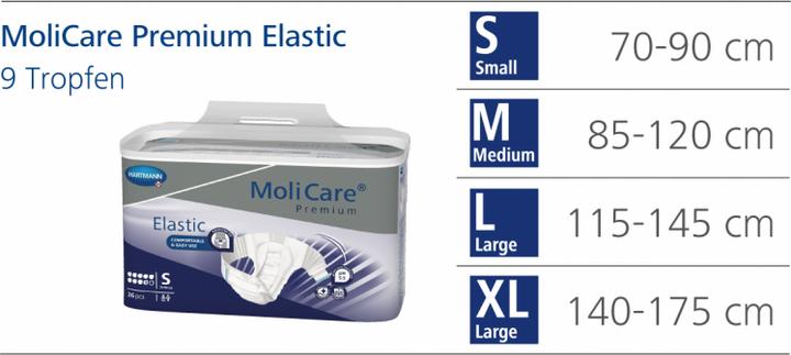 Produktbild MoliCare Elastic 9 Inkontinenz Slip (26 x, M)