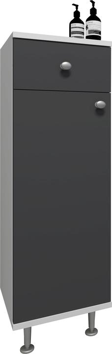 Produktbild VCM Holz Badmöbel Midischrank Badregal Badschrank Badezimmer Schublade Regal Nilosi (30 x 30 x 95 cm)