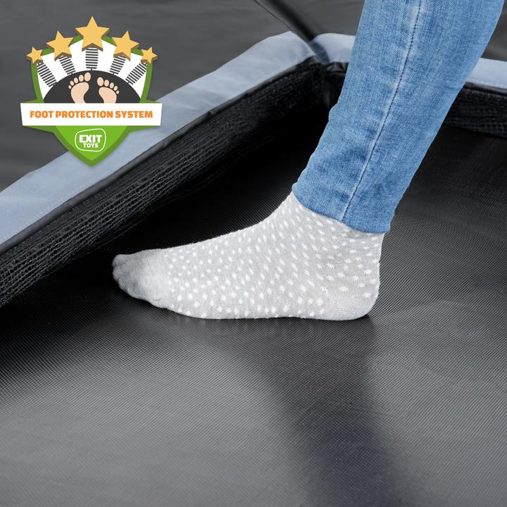 Produktbild Exit Dynamic ebenerdiges sports Trampolin 305x519cm - schwarz
