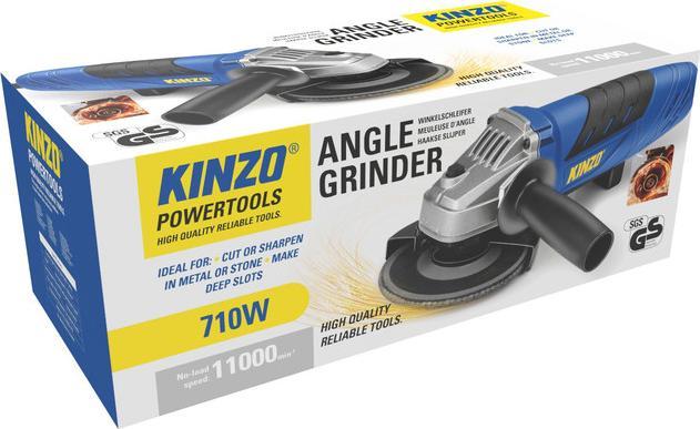 Actual product image Kinzo Angle Grinder 230V/ 710W (115 mm)