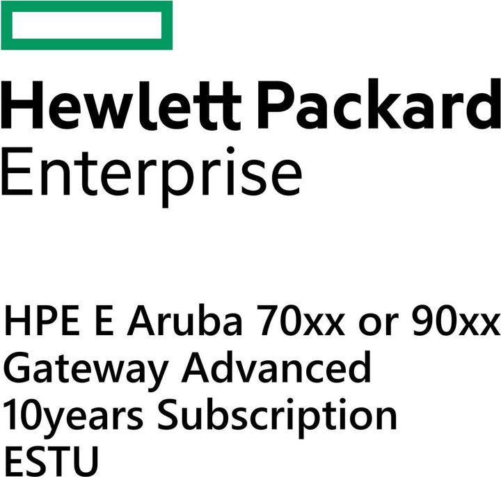 Produktbild HPE E Aruba 70xx or 90xx Gateway Advanced 10yr Subscription E-STU (1 Geräte)