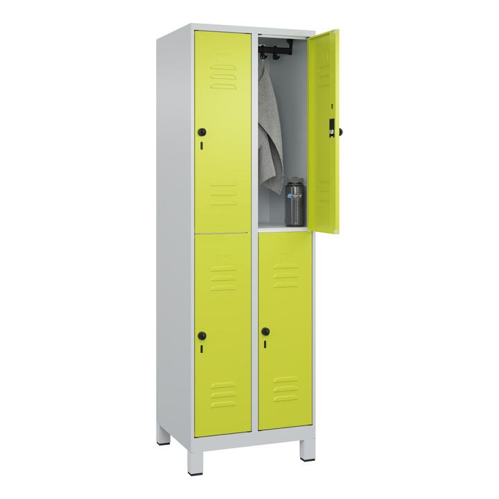 Image du produit C+P Vestiaire double Classic Plus, largeur de compartiment 30 cm, avec pieds
