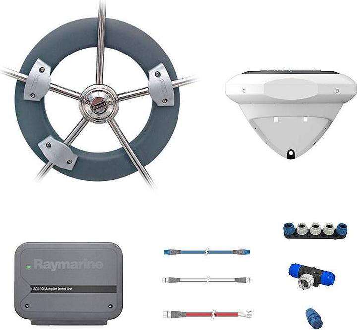 Image du produit Raymarine Evolution EV-100 pilote de roue avec ACU-100, jeu de câbles, EV-1 et unité d'entraînement E12093