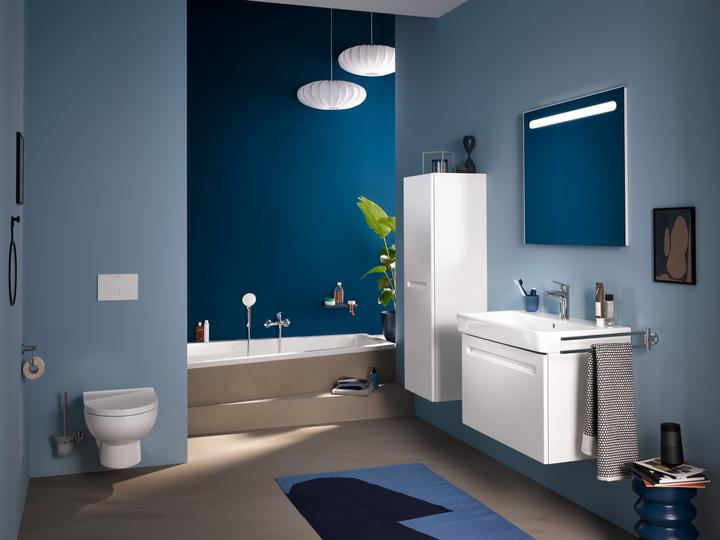 Actual product image Duravit Trapezoid bathtub No 1 1 back slope left white 1600x850mm (140 l, 160 cm, 85 cm)
