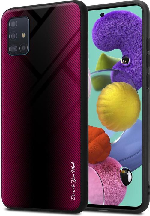 Produktbild Cadorabo TPU Gestreiftes Glas Cover (Samsung Galaxy M40s)
