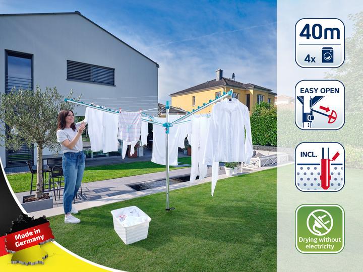 Image du produit Leifheit Séchoir parapluie Linomatic 400 Easy 40 m (40 m)