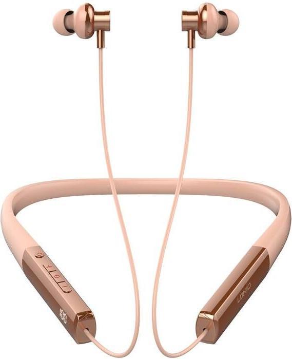 Actual product image Ldnio N01 wireless neckband headphones (rose gold) (Wireless)