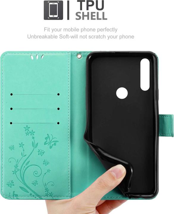 Produktbild Cadorabo Hülle für Alcatel 1S 2020 mit Blumen Muster (Alcatel 1S (2020))