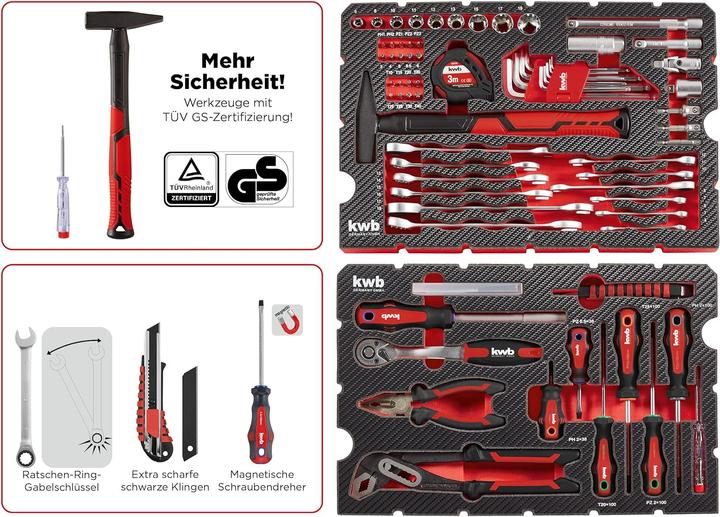 Actual product image kwb 370560 Toolbox equipped (80 pieces)