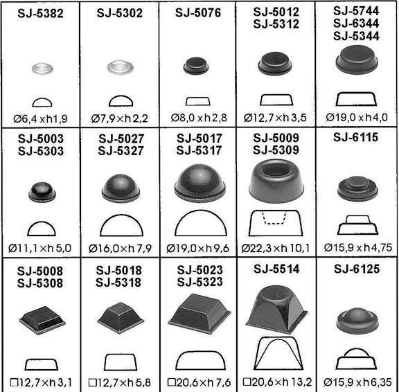 Actual product image 3M Rubber feet (56 Piece)