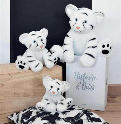 Actual product image Doudou et Compagnie Baby Snow Tiger (35 cm)