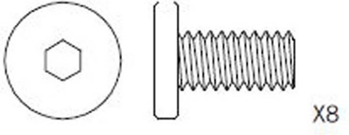 Actual product image Carson Engine screw set Specter/Montana 1:8