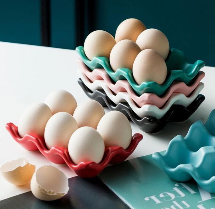 Image du produit Homerely Coquetier noble en céramique avec 6 compartiments (1 x)