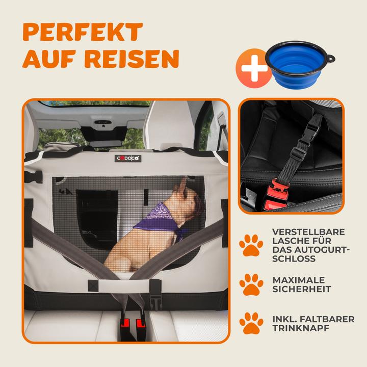 Immagine prodotto Cadoca Trasportino per Animali S/M/L/XL/XXL (Cane, Traspirante)