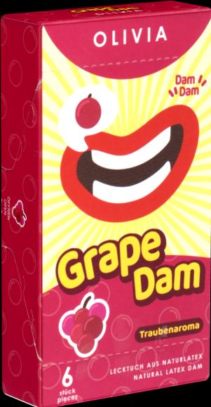 Actual product image Olivia Dams "Grape" 6 purple lickers with grape aroma (6 pcs.)