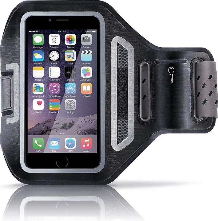 Aplic Smartphone Fitness Armband, Schlüsselfach & Kopfhörerhalter, Handys bis zu 4,7