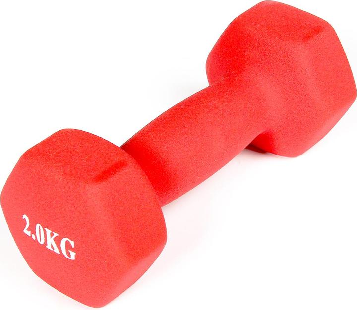 Actual product image Gladiatorfit Neoprene dumbbells (2 x 2 kg)