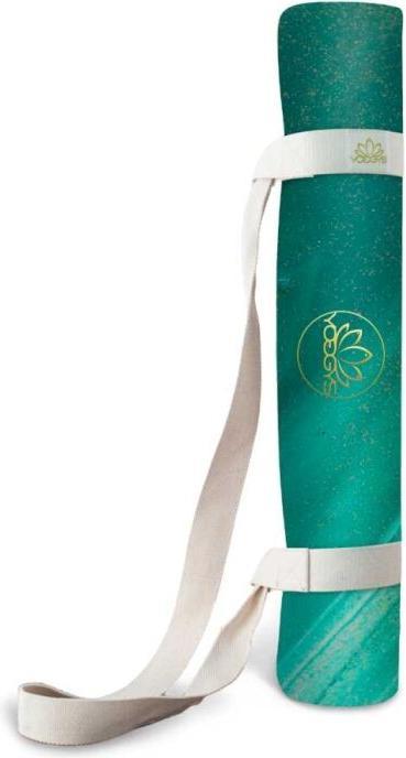 Yoggys Yoga-Übungsmatte "Premium Aqua" 183x68x0,5cm (5 mm)