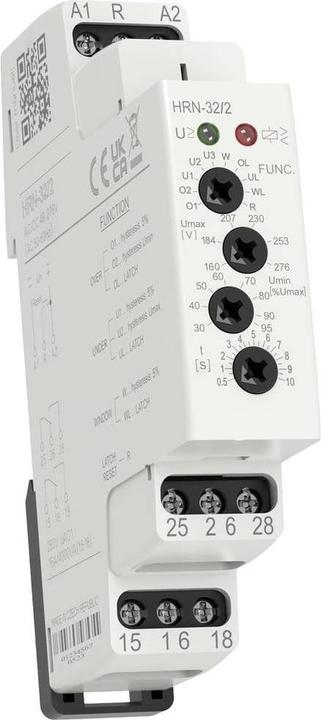 Actual product image Rose Lm Monitoring relay 48, 48 - 276, 276 V/AC, V/DC 1 changeover contact HRN-32/2 1pc.
