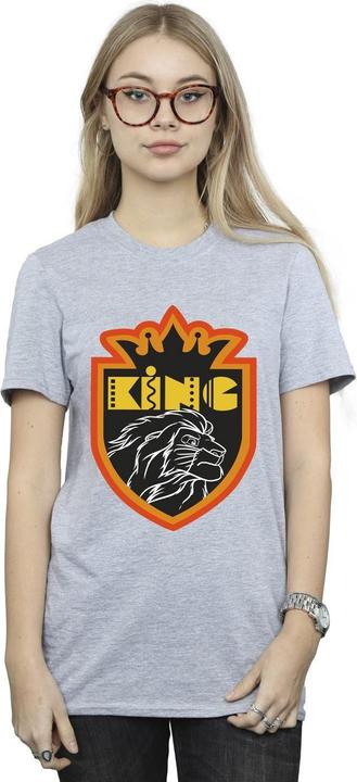 Actual product image Disney Womens/Ladies The Lion King Crest Cotton Boyfriend T-Shirt (M)
