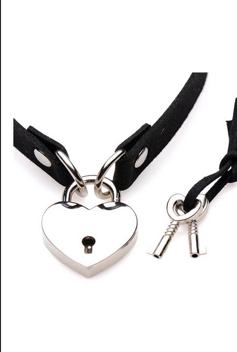 Productafbeelding Master Series Lock-It Hart Slot en Sleutel Choker