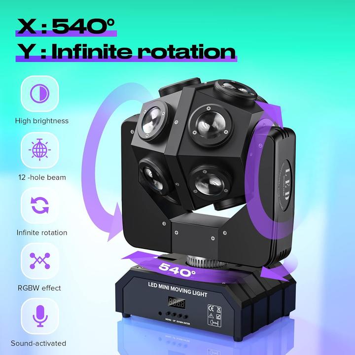 Image du produit UKing Moving Head - Stroboskoplicht