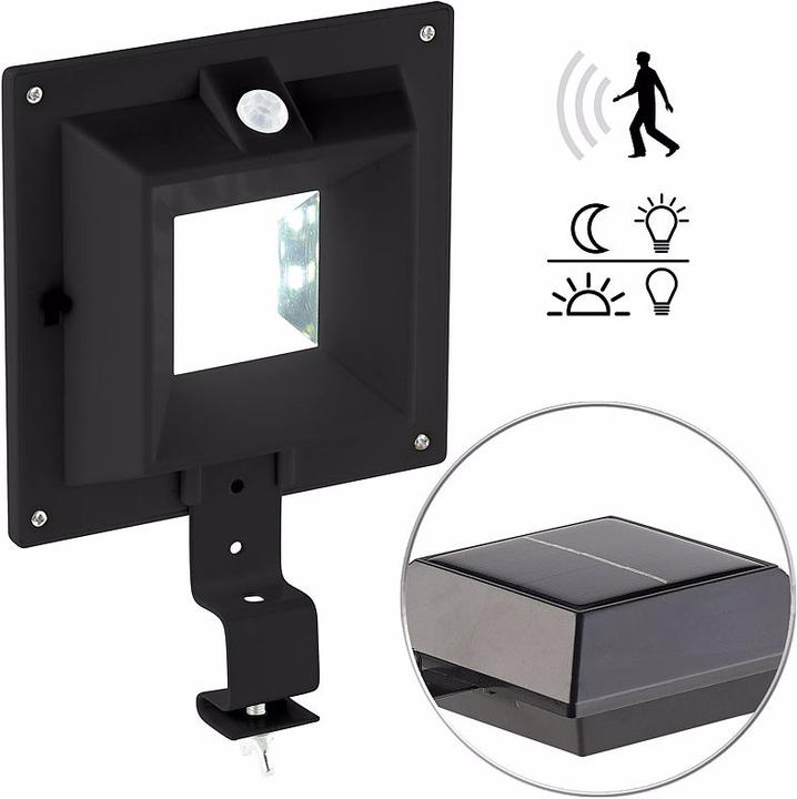 Actual product image Lunartec Solar LED gutter light with PIR sensor (160 lm, IP44)