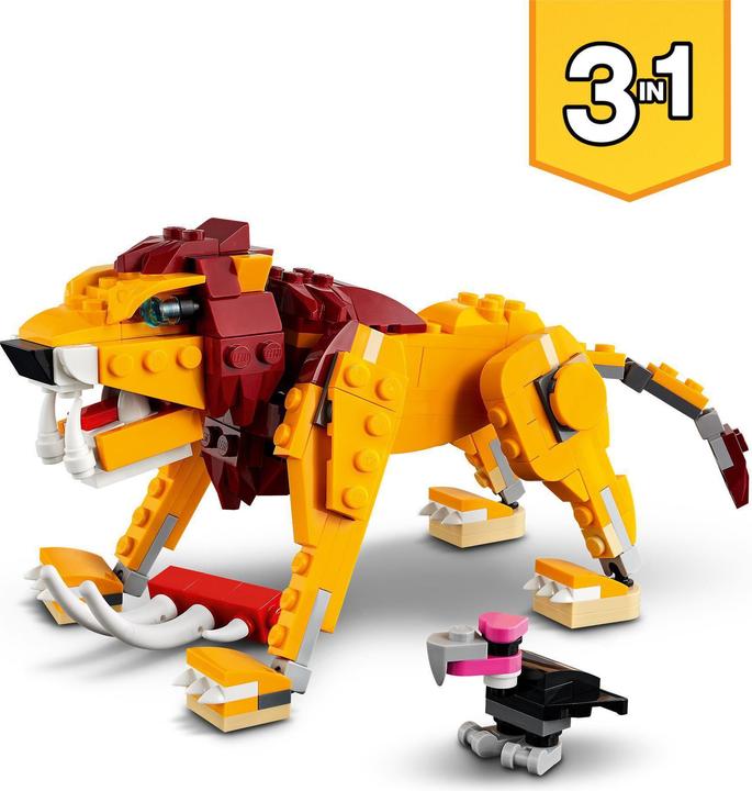 Actual product image LEGO Wild Lion (31112, LEGO Creator 3-in-1)