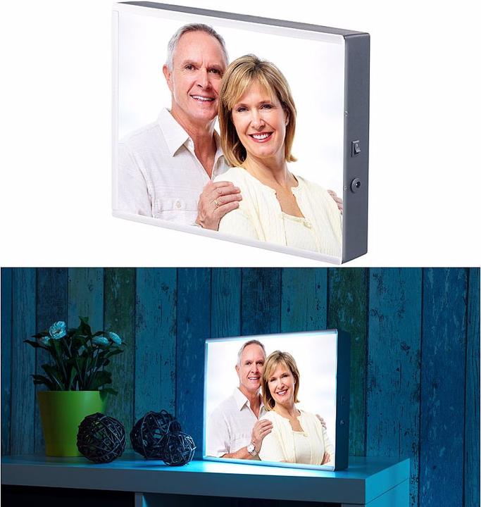 Image du produit Infactory Caisson lumineux à LED pour des images personnalisées (A4)