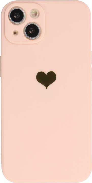 Actual product image PhoneLook Cover Silicone Mat Heart gold (Apple iPhone 13)