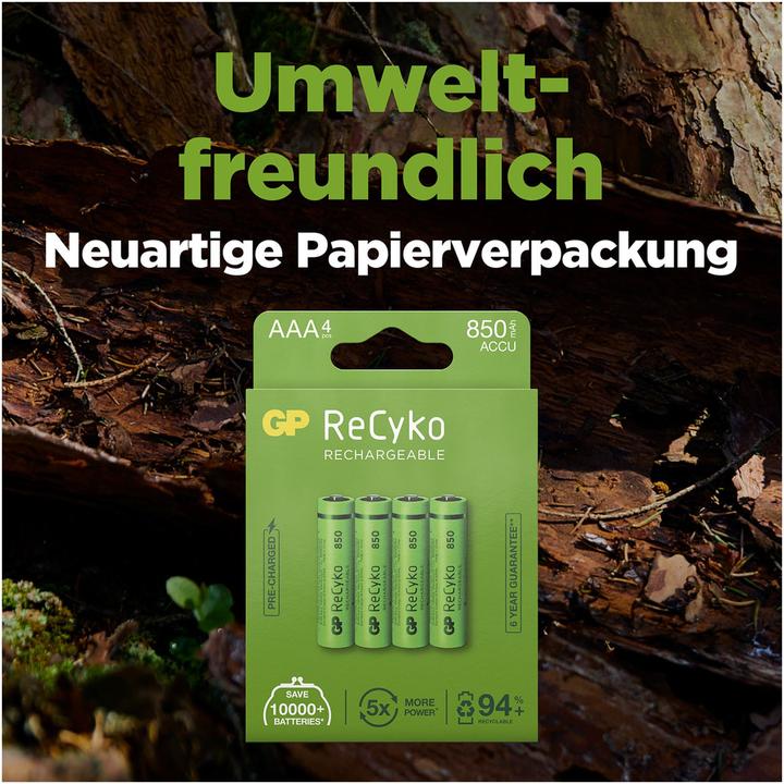 Actual product image GP Batteries ReCyko (4 pcs., AAA, 850 mAh)