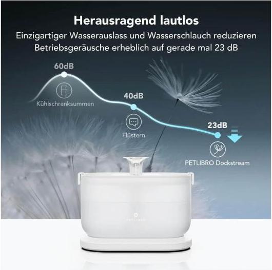 Actual product image Petlibro Dockstream Wireless Pump Water Fountain (2.50 l)