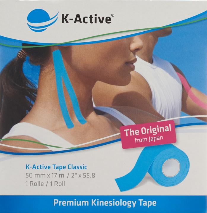 Image du produit K-Active Tape Classic 5cmx17m bleu hydrofuge (17 m)