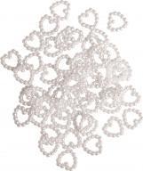 Image du produit Rayher Coeur de perle en plastique, 48 pièces