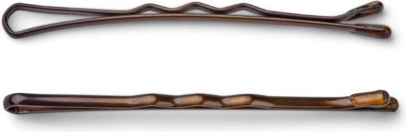Immagine prodotto Trisa Mollette per capelli smaltate in parete a coste 51mm marrone 250pz (250 pz.)