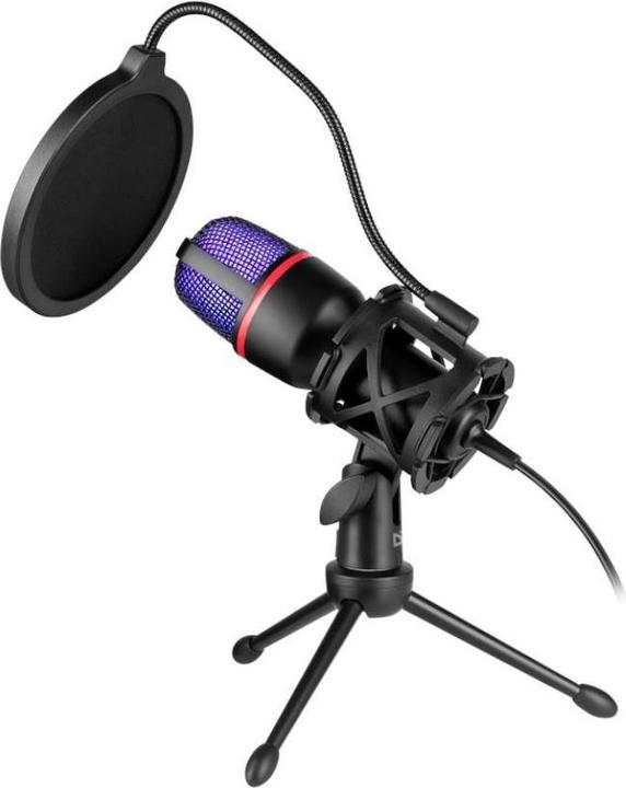 Immagine prodotto Defender FORTE GMC 300 Microfono a filo con treppiede per streaming USB STREAM RGB