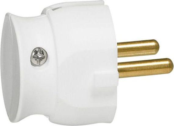 Produktbild Legrand Stecker Schuko U/J, Winkel, Kunststoff, weiss