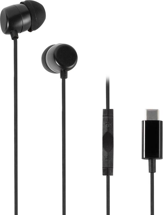 Actual product image Vivanco WEVVSP10USBC-BK Headset Wired In-ear Calls/Music USB Type-C Black (No noise cancelling, Cable)
