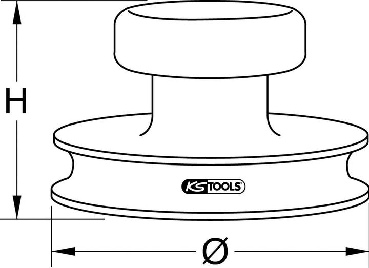 Produktbild KS Tools Mini-Vakuum-Saugheber.max 15kg.Ø 80mm (15 kg)