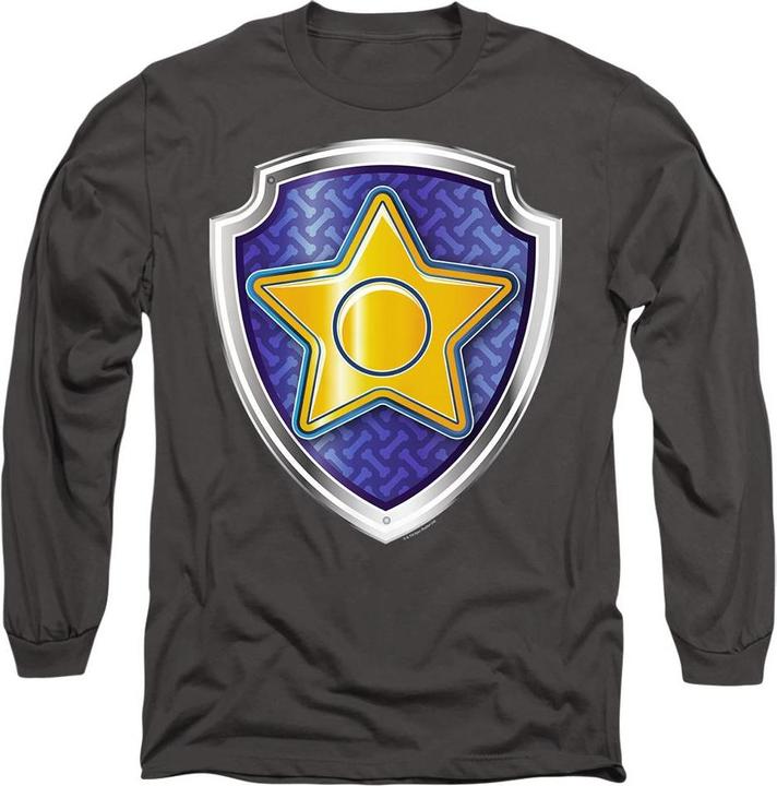 Actual product image Paw Patrol Unisex Adult Chase Badge T-Shirt (L)
