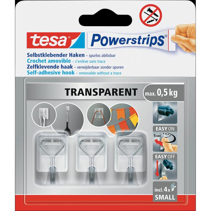 Actual product image tesa Powerstrips adhesive hooks Small