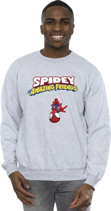 Actual product image Mens Spider-Man Hanging Upside Down Sweatshirt (S)