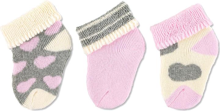Immagine prodotto Sterntaler Calzini con 3 cuori rosa Taglia unica (Taglia unica)