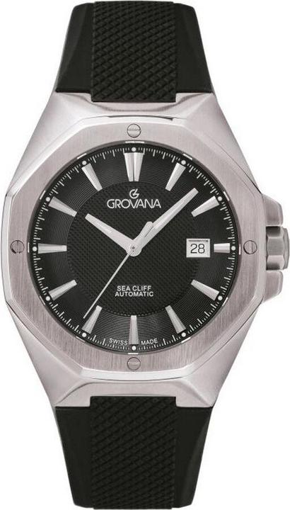 Grovana Sea Cliff-Kollektion – Automatikuhr, hergestellt in der Schweiz (Swiss Made)