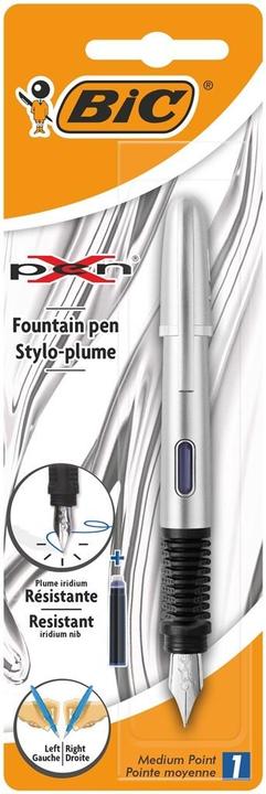Bic Xpen Chrom-Silber-Füllfederhalter (Silber, 1 x)