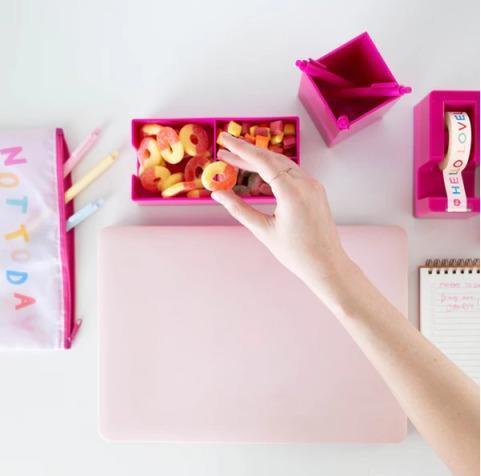 Actual product image Talking Out Of Turn Desk Set pink